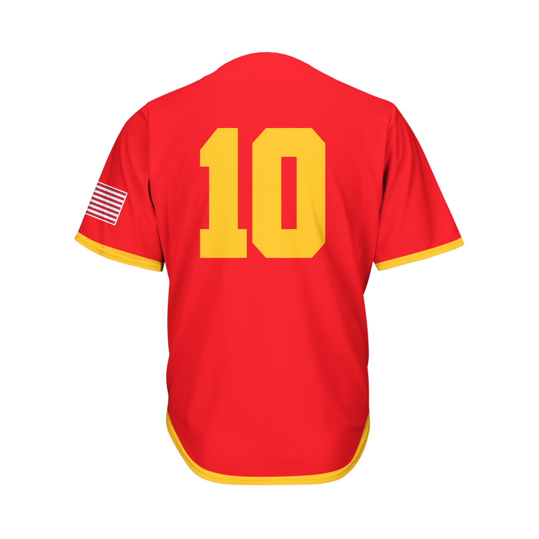 Full Button Baseball Jersey