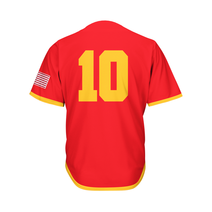 Full Button Baseball Jersey