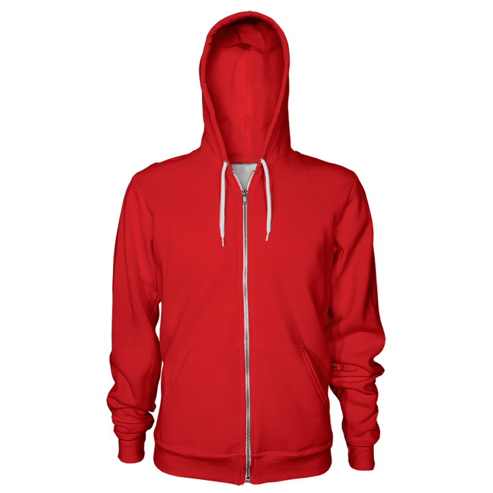 Unisex Zip-Up Pullover Hoodie