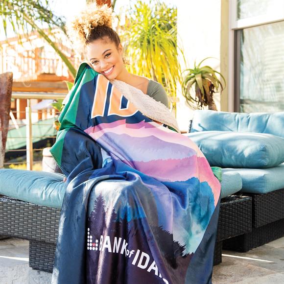 Custom Sublimated 60x80 Sherpa Blanket