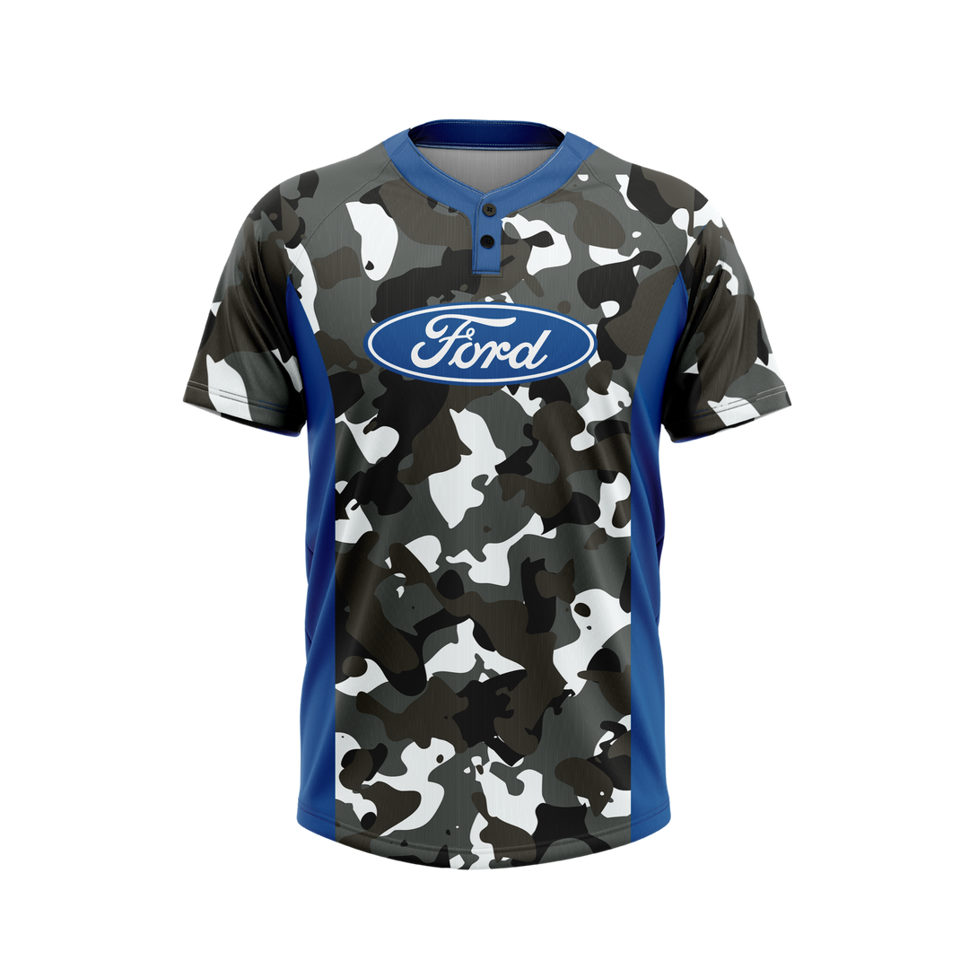 2-Button Henley Baseball Jersey