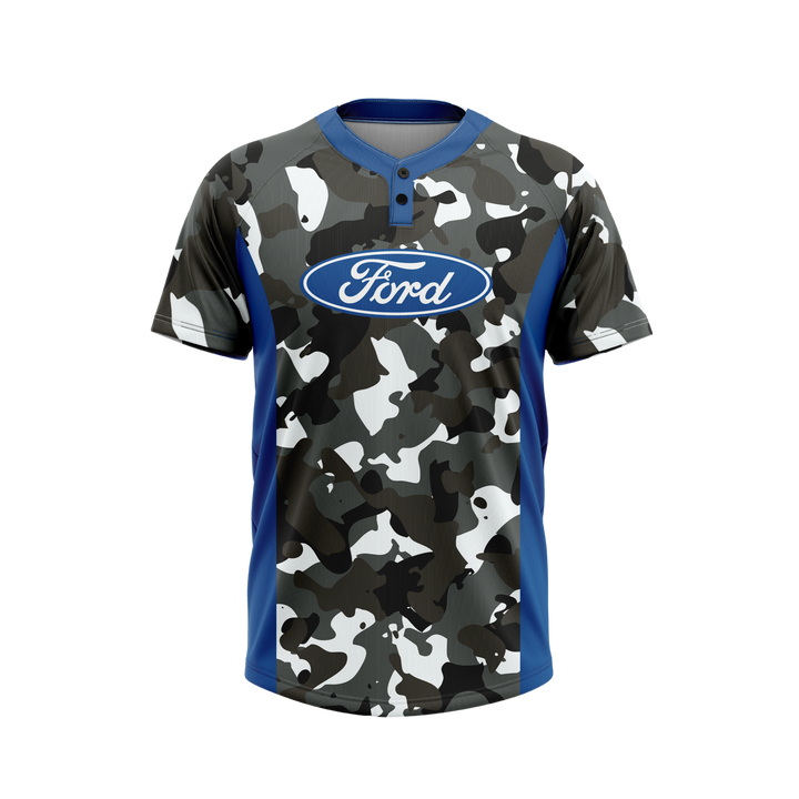2-Button Henley Baseball Jersey