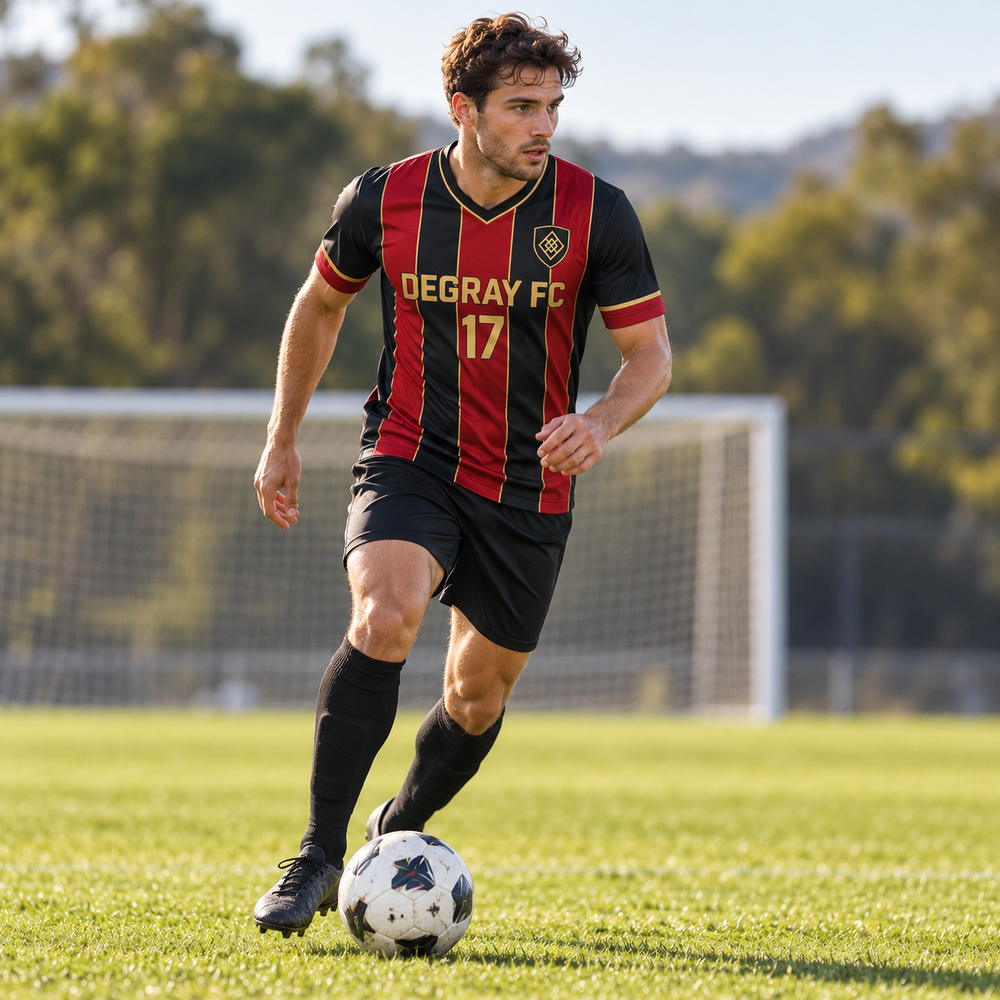 Soccer Jersey - V-Neck (AOPTSVNK) on a player