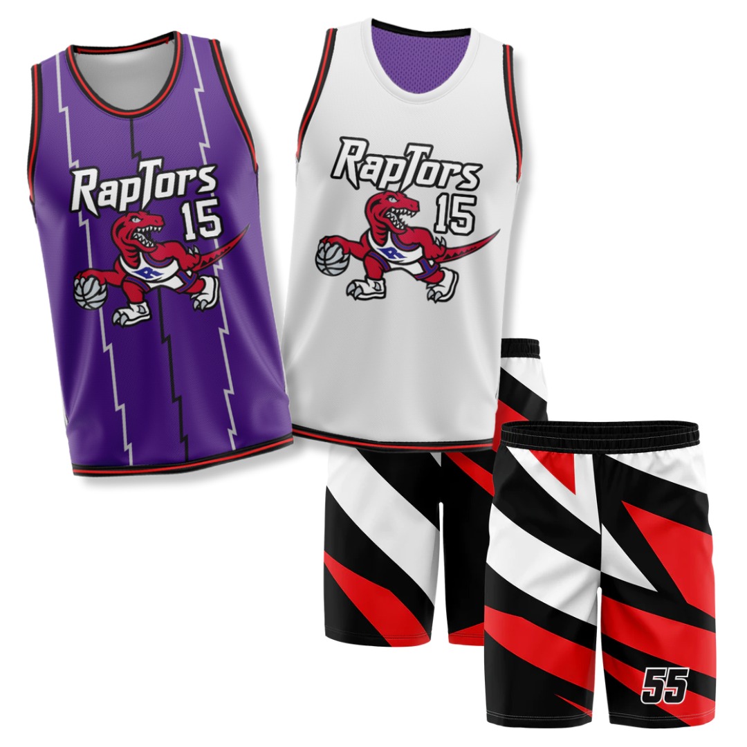 Reversible Basketball Sleeveless Jersey & Reversible Mesh Shorts Combo Sample