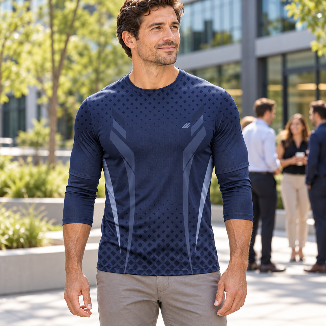 Men's 3/4 Sleeve T-Shirt - lifestyle