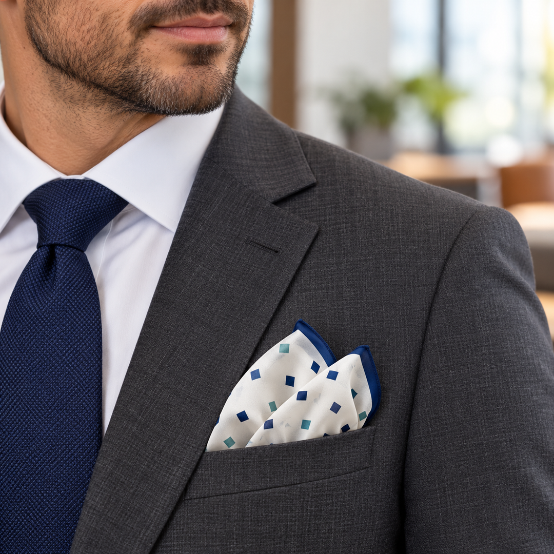Premium Full Color Chiffon 13"x13" Pocket Square - HankScarves - lifestyle