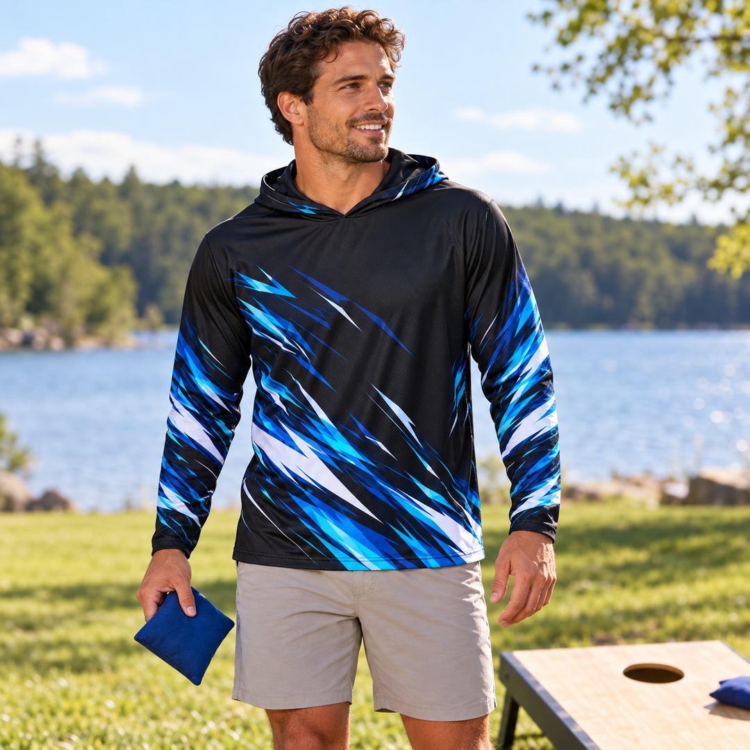 Cornhole Hooded Long Sleeve - lifestyle