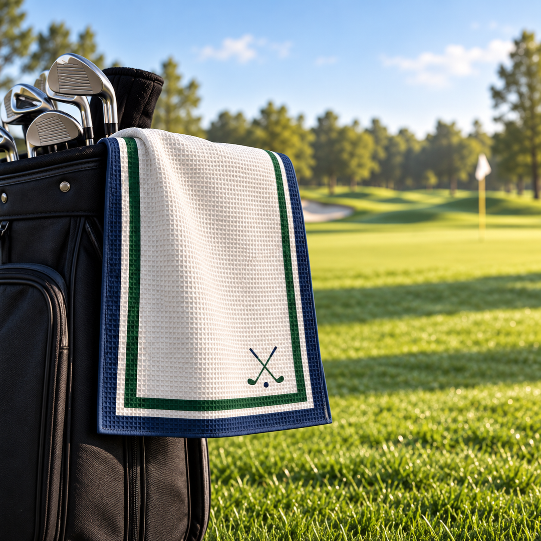 Custom Golf Towel 16" x 25" - lifestyle