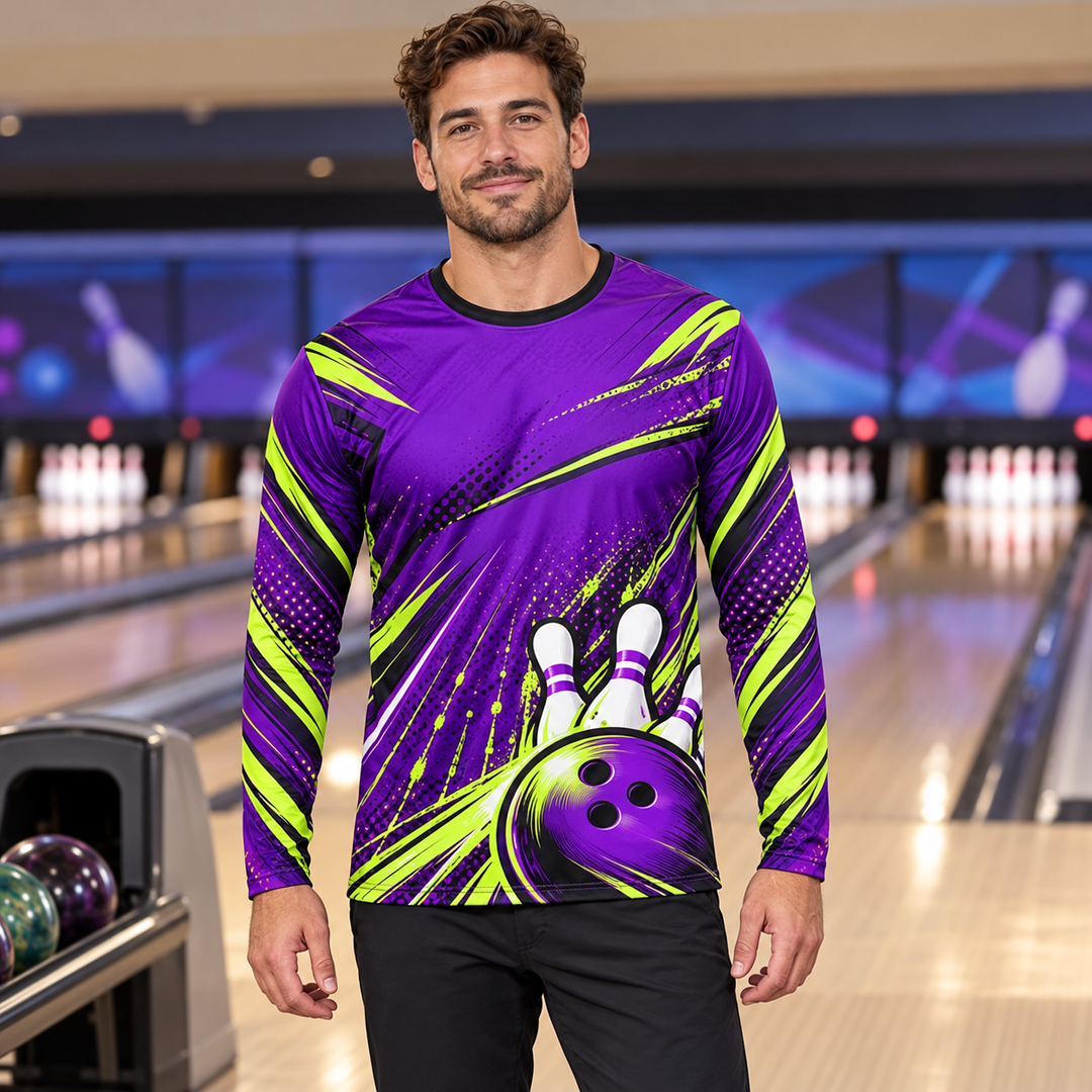 Bowling Long Sleeve Crew Jersey - lifestyle