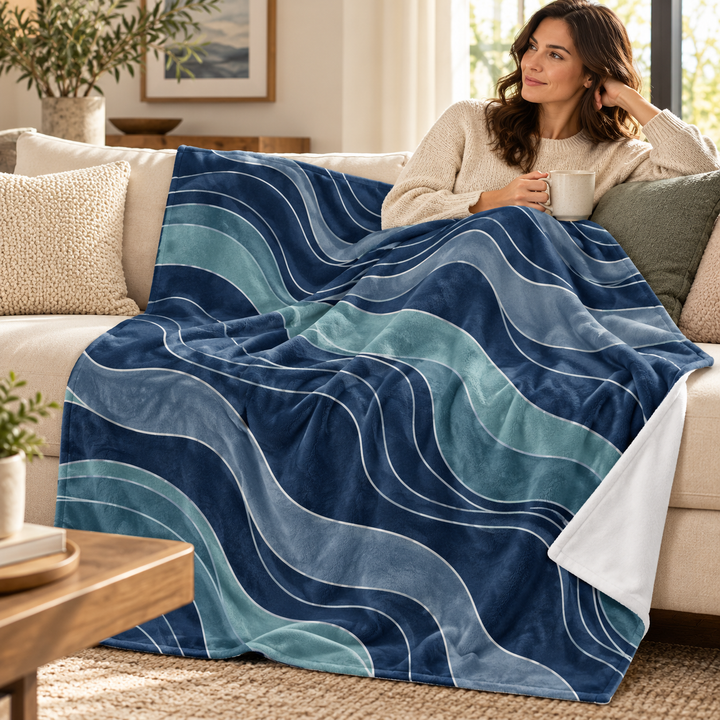 Custom 50" x 60" Micro Fleece Blanket - lifestyle