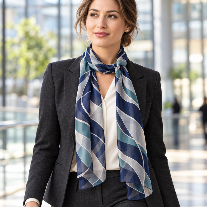 Premium Full Color Chiffon 28"x56" Scarves - lifestyle