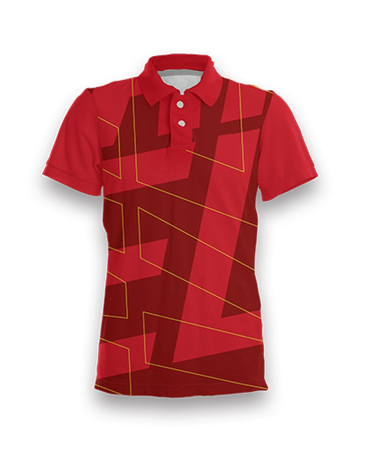 Custom sublimated pickleball polo, front
