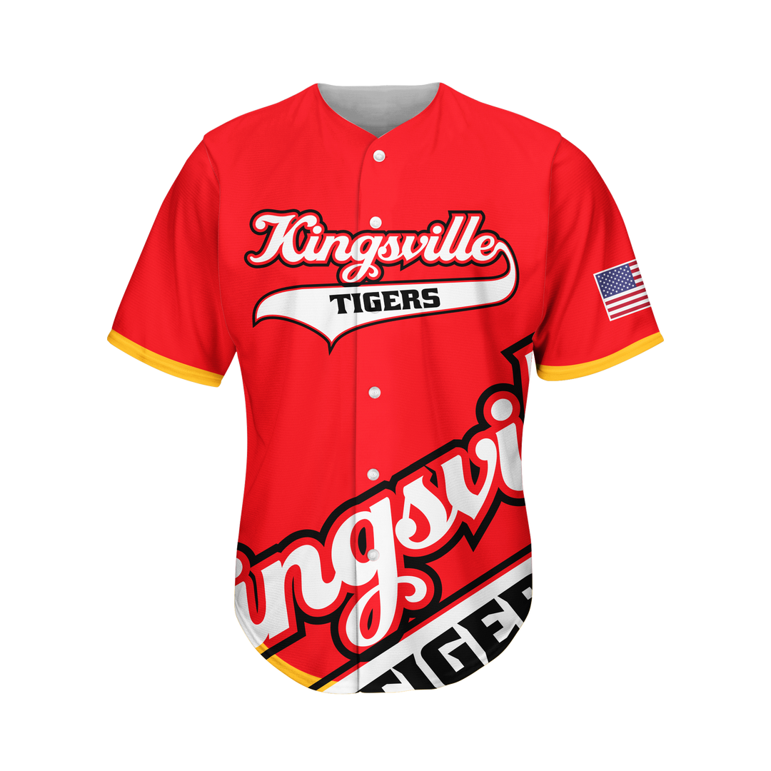 Button baseball jersey hotsell