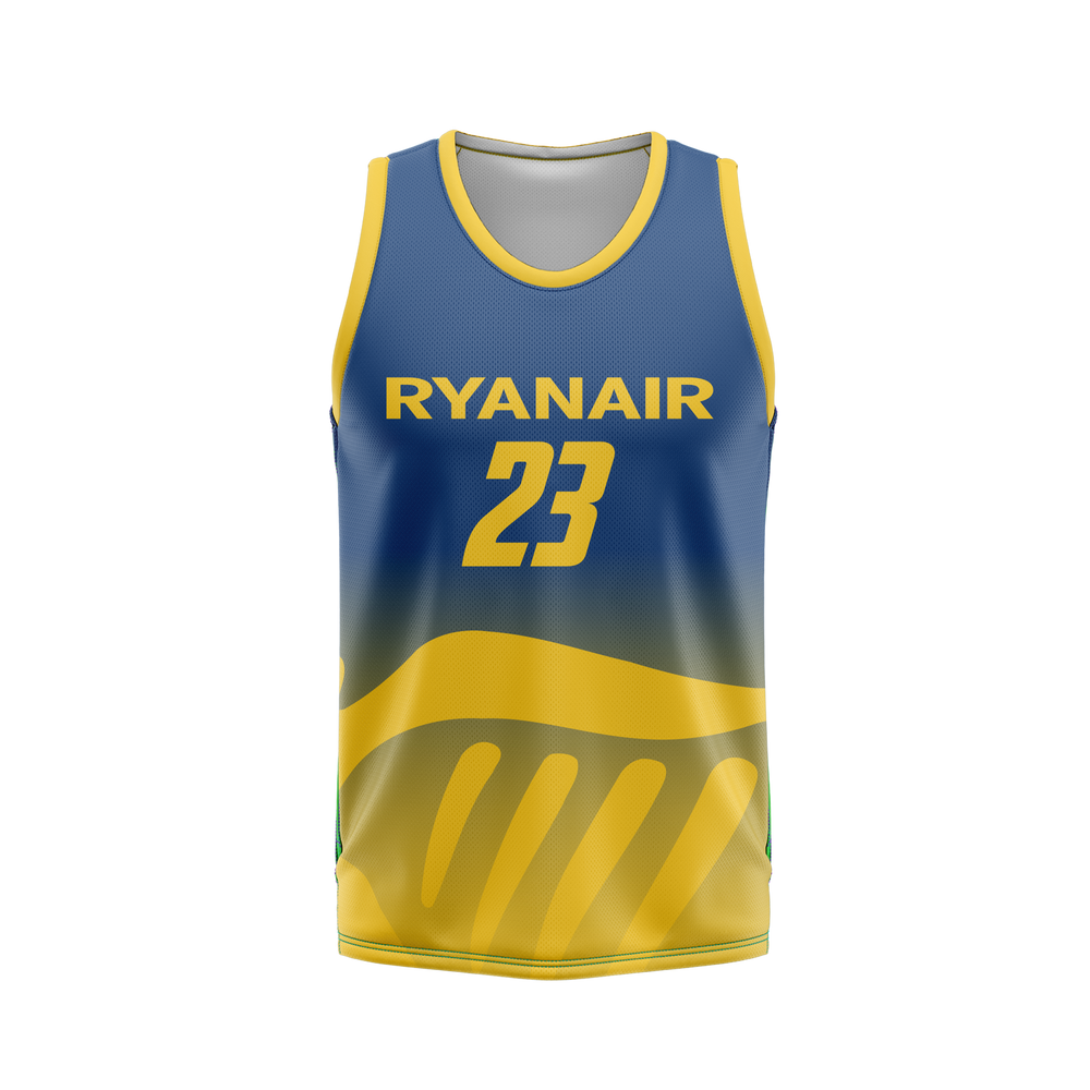 Custom Sleeveless Basketball Jersey Crewneck by UBX Inc.