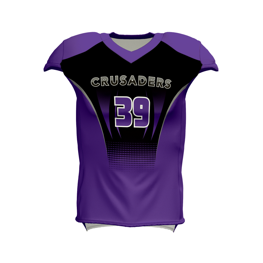 Custom Sublimated Football Fitted Jersey by UBX Inc.