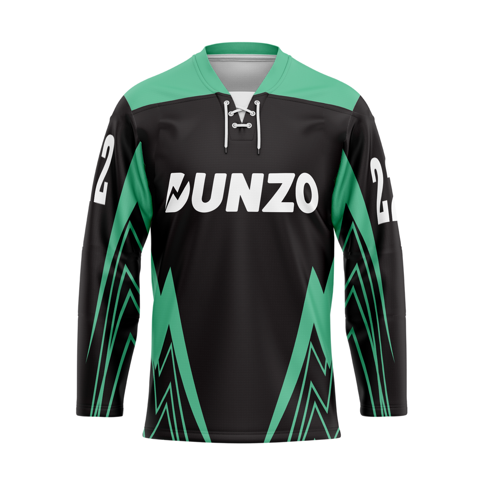 Custom Sublimated Hockey Lace Neck Jersey by UBX Inc.