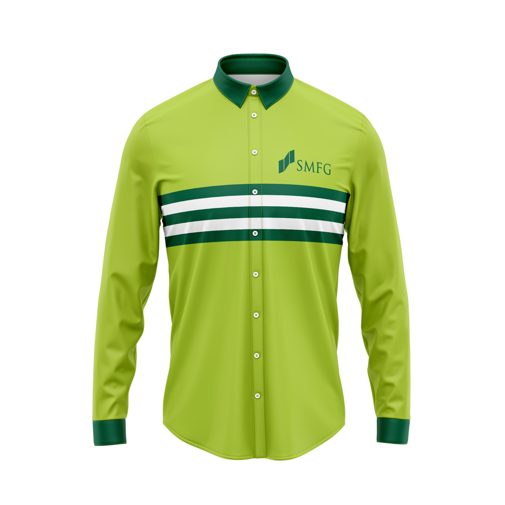 Custom Men's Long Sleeve Button-Up Shirt by UBX Inc.