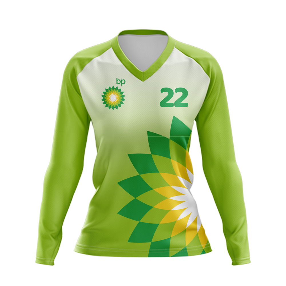 Custom Sublimated Volleyball Long Sleeve Jersey by UBX Inc.